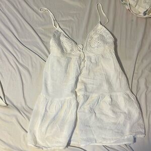 white Princess Polly mini dress